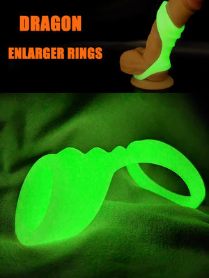 Beli Green Cock Sleeve Cockrings Glow In The Dark Sex Ring Untuk Pria Waktu Menunda Orgasme online manufacture