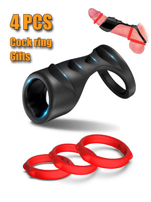 Mua Black Love Ring Set 4 Pcs SM Sleeve Rings Adult Toys Male Pleasure Ring Cho cặp vợ chồng online manufacture