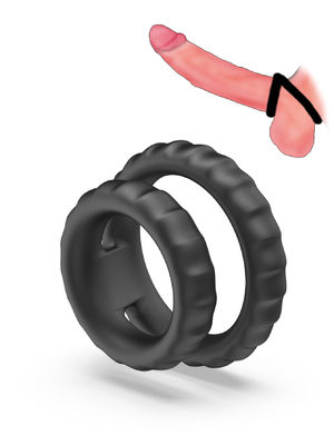 Nhẫn đôi có thể điều chỉnh cho đàn ông tình dục tình yêu nhẫn cho cặp đôi sextoys