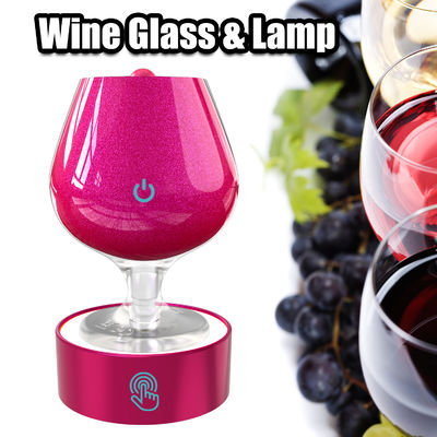 Wine glass Rose massager sucking vibrators with light Clitoral Nipple Stimulation Flapping adults toy for women