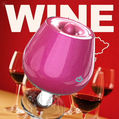 wine shape Sucker Vibrators Rose Body Wand Massager Personal Adults Toy For Women Couples Play
